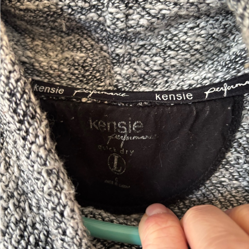Kensie Performance Gray Cowl Neck Sweater Long or 3/4 Sleeve - Picture 3 of 5